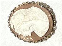 Broche Mandile 1922 Femme Cammei antichi in Argent Conchiglia 2MCICMMAU6